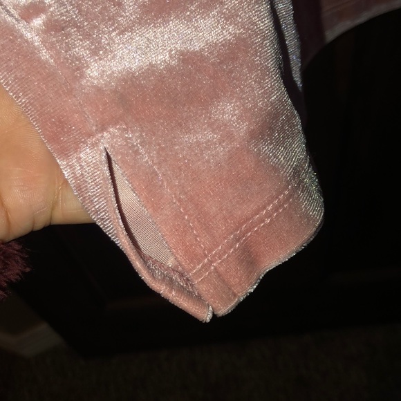 NWT blush Old Navy faux velvet tank top - Picture 4 of 5